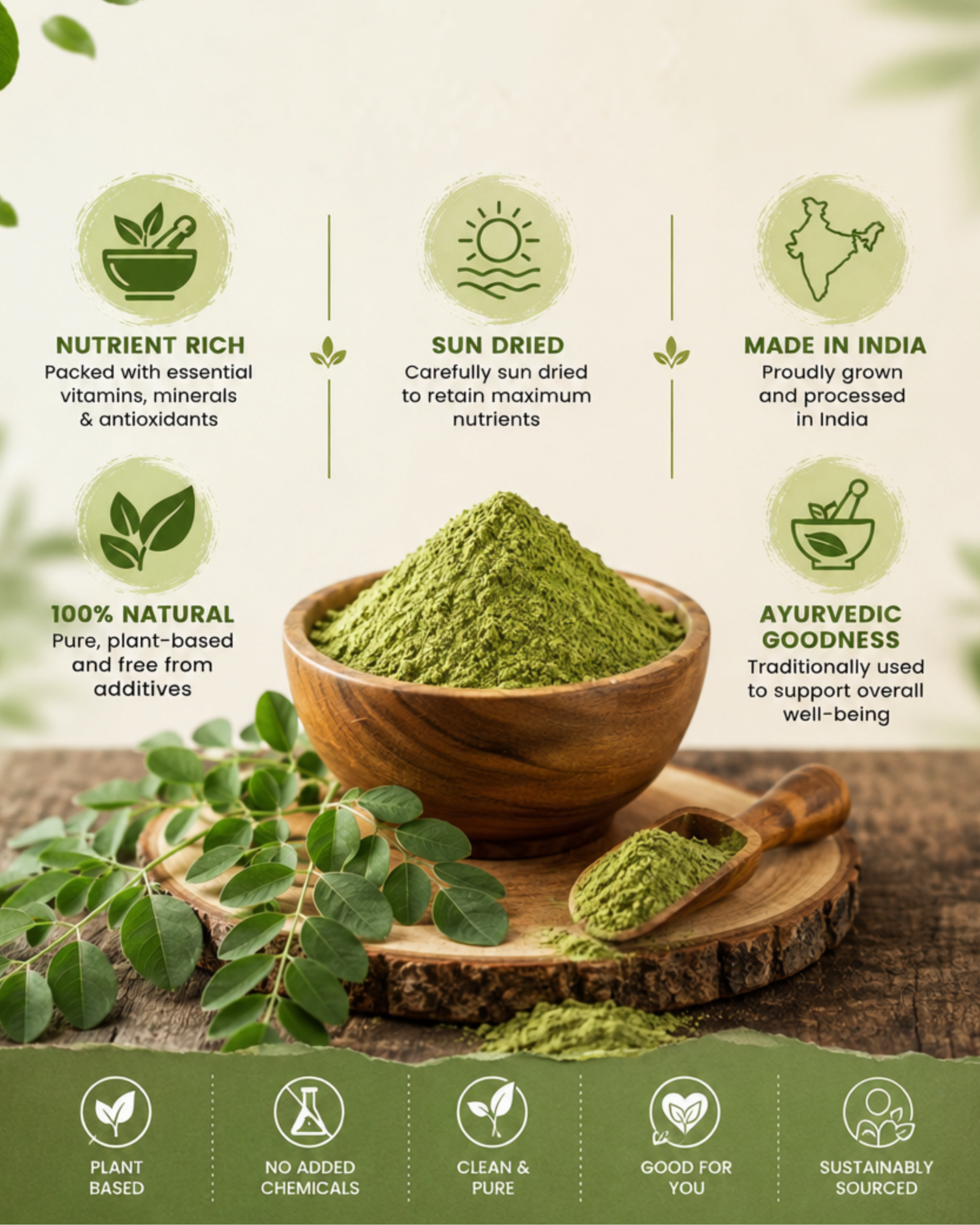 AGROSAVOR Moringa Powder – 100g